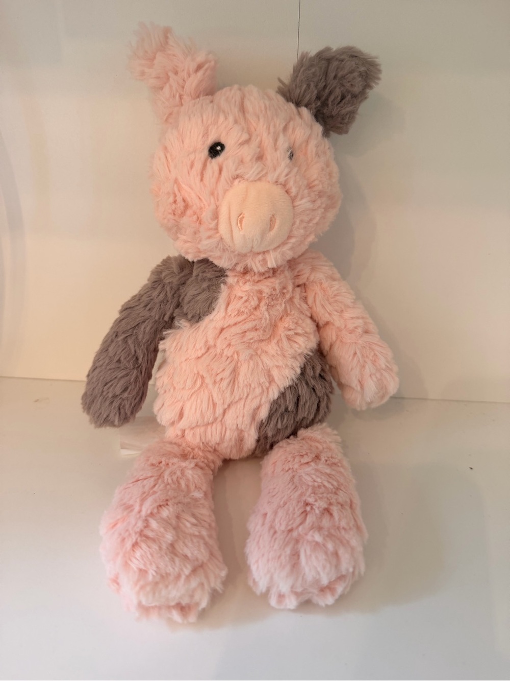 Mary Meyer Pig Plush Piglet Putty Pink Grey Nursery Stuffed Animal